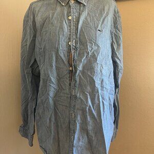 Vineyard Vines Men's XL Classic Fit Whale Shirt | Denim Button-Down